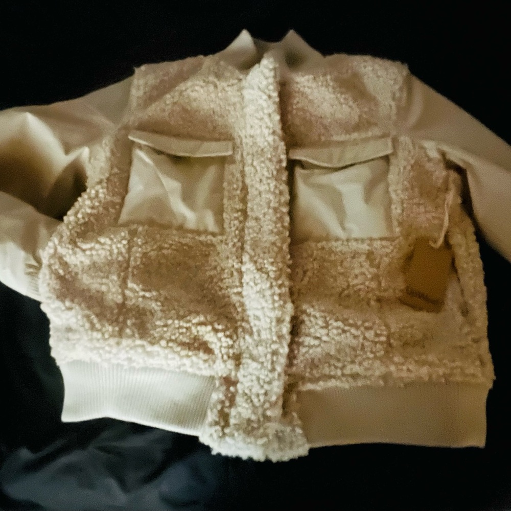 UpWest Tan Teddy Jacket with Pockets